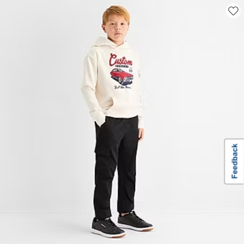 NWT Thereabouts Pull-On Jogger Boys Adjustable Waist Cuffed Cargo Pants ~M